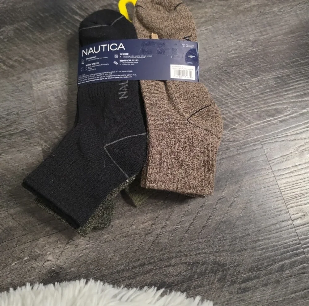 Nautica Casual Quarter Socks 6 Pack
